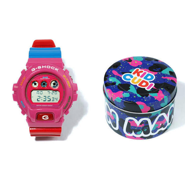 bape x kid cudi g shock dw6900 gショックpink状態