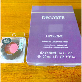 コスメデコルテ(COSME DECORTE)のコスメデコルテモイスチュアリポソームマスク6枚入　ヴィセリップアンドチークセット(パック/フェイスマスク)