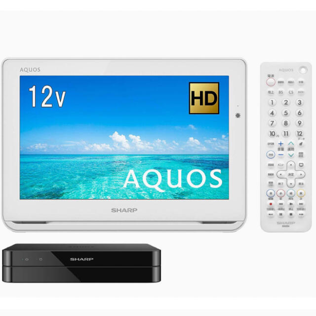 SHARP AQUOS ポータブル  テレビ TV 2T-C12AF-W