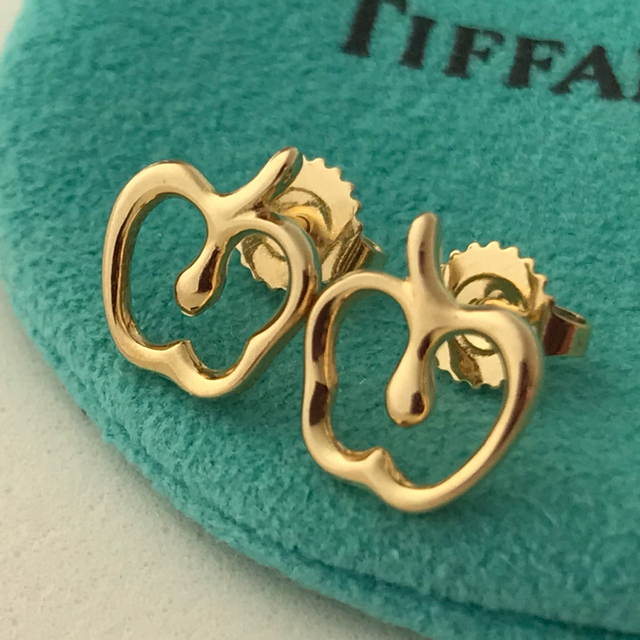 Tiffany K18YG アップルピアス