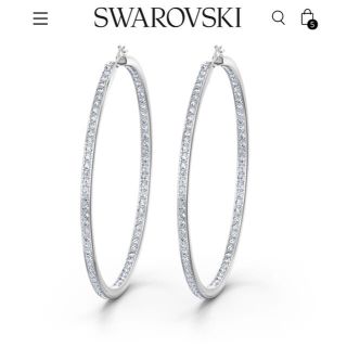 スワロフスキー(SWAROVSKI)のSWAROVSKI フープピアス❤︎(ピアス)