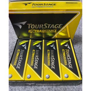 ツアーステージ(TOURSTAGE)の新品 TourSTAGE エクストラ ディスタンス １ダース12球入 イエロー(クラブ)