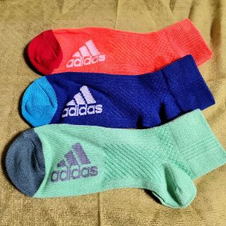 アディダス(adidas)の◆新品 adidas アディダス ショートソックス 3P 24～26cm(ソックス)