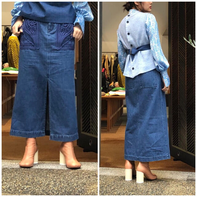 mame - 完売 Mame Kurogouchi Denim Skirt 2021ss マメの通販 by yaachanshop｜マメならラクマ