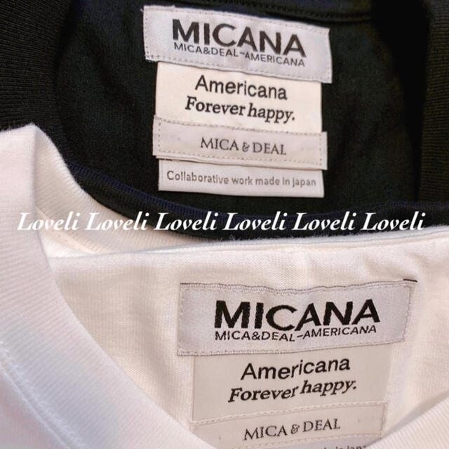 AMERICANA(アメリカーナ)のMICANA 【AMERICANA】×【MICA＆DEAL】 レディースのトップス(Tシャツ(半袖/袖なし))の商品写真