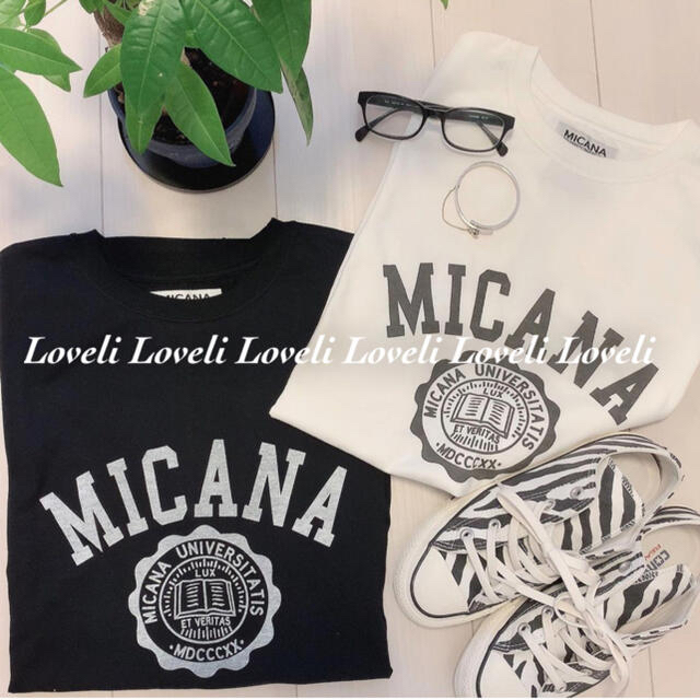 AMERICANA(アメリカーナ)のMICANA 【AMERICANA】×【MICA＆DEAL】 レディースのトップス(Tシャツ(半袖/袖なし))の商品写真