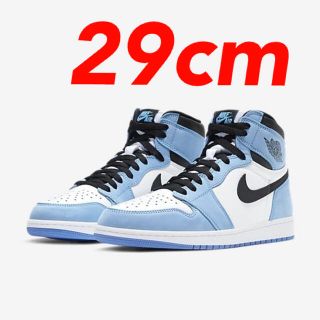 ナイキ(NIKE)のエアジョーダン1ユニバーシティブルーjordan1blue 29cm メンズ(スニーカー)