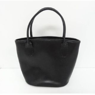 ロンシャン(LONGCHAMP)のロンシャン　LONGCHAMP　レザー　ブラック　ハンドバッグ　バッグ　鞄　レデ(ハンドバッグ)