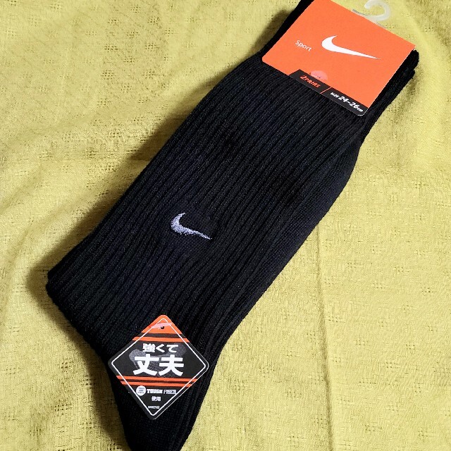 NIKE(ナイキ)の◆新品 NIKE ナイキ ロング 2P ブラック  24～26cm メンズのレッグウェア(ソックス)の商品写真