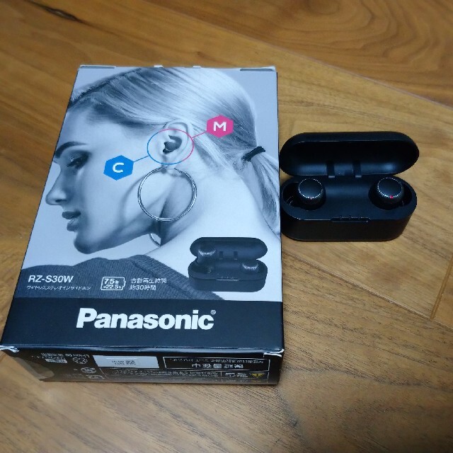 【専用】Panasonic Bluetoothイヤホン　RZ-S30W-K難あり | フリマアプリ ラクマ