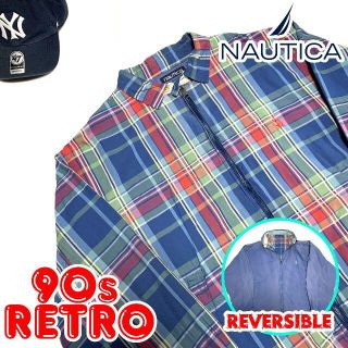 ノーティカ(NAUTICA)の90s ノーティカ リバーシブル スイングトップ XL NAUTICA ブルゾン(ブルゾン)