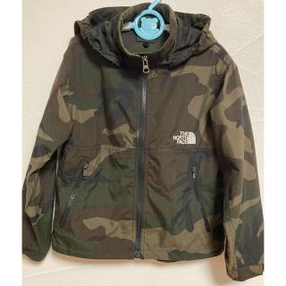 ザノースフェイス(THE NORTH FACE)のザノースフェイスkids 迷彩柄ナイロンコンパクトジャケット　120サイズ(ジャケット/上着)