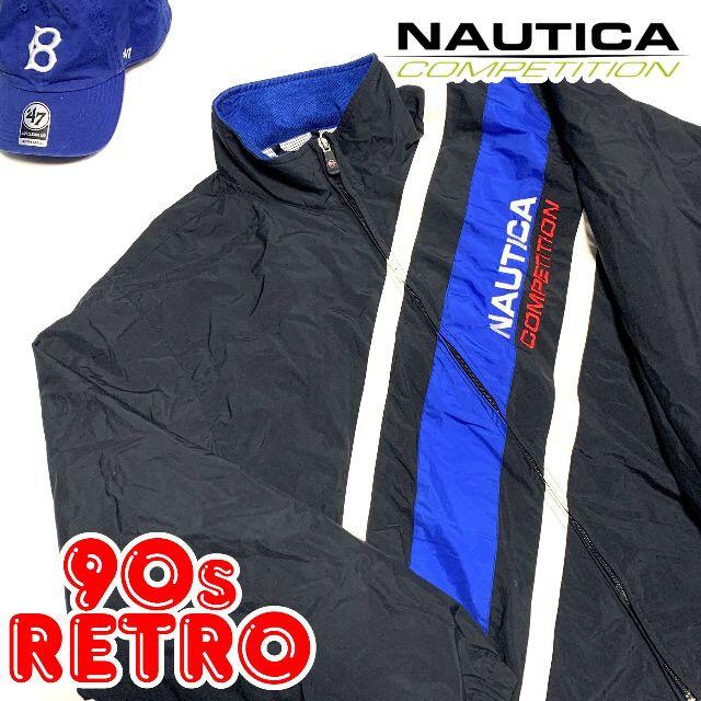90s ノーティカ コンペティション ナイロンジャケット XL NAUTICA-