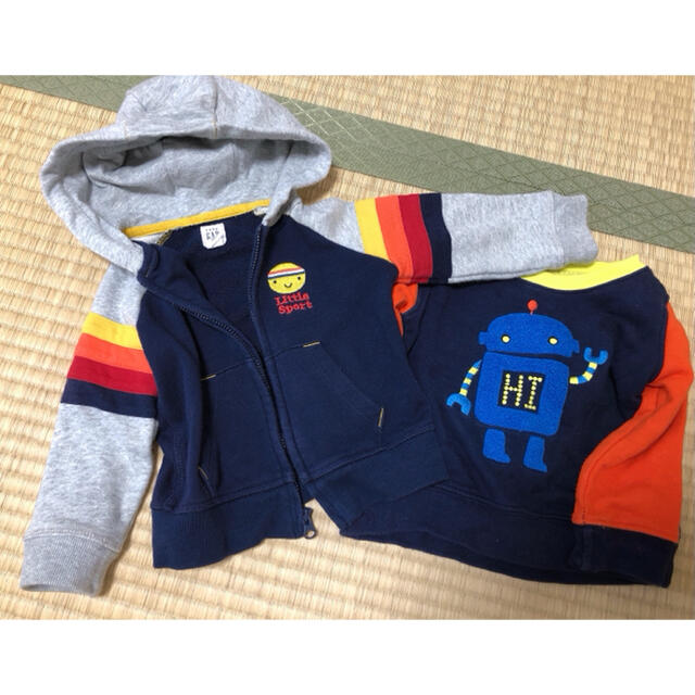 babyGAP(ベビーギャップ)のベビーgap パーカー&トレーナー　セット　80 キッズ/ベビー/マタニティのベビー服(~85cm)(トレーナー)の商品写真