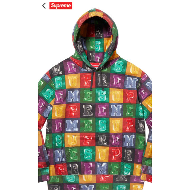 supreme フーディー　パーカー　L size