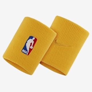 ナイキ(NIKE)の新品 NIKE ナイキ NBA wristbands リストバンド イエロー(バスケットボール)