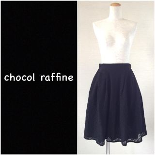 ショコラフィネローブ(chocol raffine robe)の❤️送料込❤️chocol raffine robe レースフレアスカート(ひざ丈スカート)