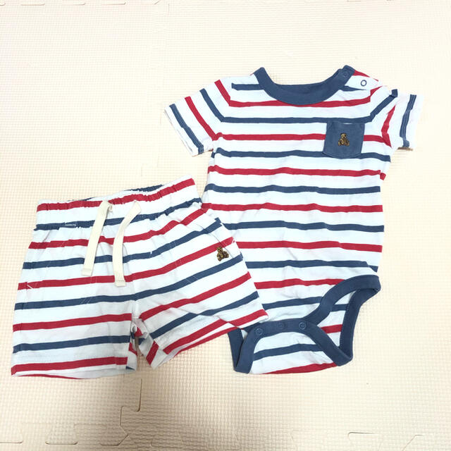 babyGAP(ベビーギャップ)のbabyGAP ベビーギャップ ロンパース セットアップ 70cm キッズ/ベビー/マタニティのベビー服(~85cm)(ロンパース)の商品写真