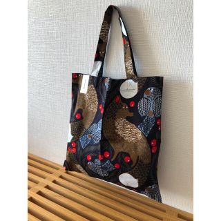 マリメッコ(marimekko)のマリメッコ トートバッグ エコバッグ KETUNMARJA ダークブルー(トートバッグ)