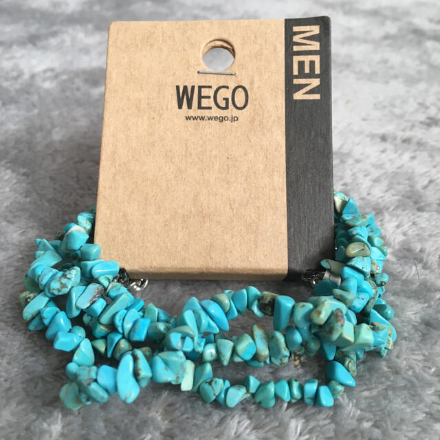 WEGO(ウィゴー)のWEGO ネックレス ターコイズブルー ターコイズグリーン エメラルドグリーン メンズのアクセサリー(ネックレス)の商品写真