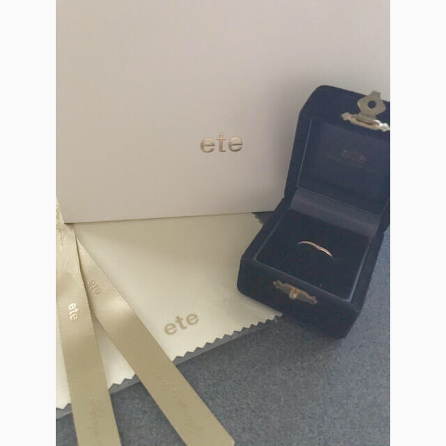 ete(エテ)の最終値下げ【ete】ピンクゴールド　指輪 レディースのアクセサリー(リング(指輪))の商品写真