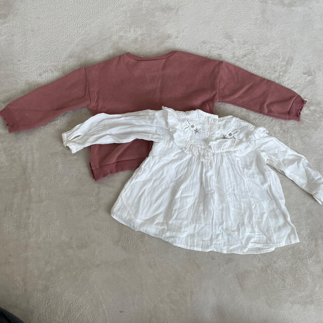 ZARA KIDS(ザラキッズ)のzaraベビー　トップス2枚セット キッズ/ベビー/マタニティのベビー服(~85cm)(トレーナー)の商品写真