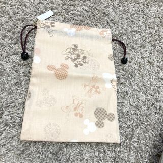 ハンドメイド　ミッキー巾着(ポーチ)