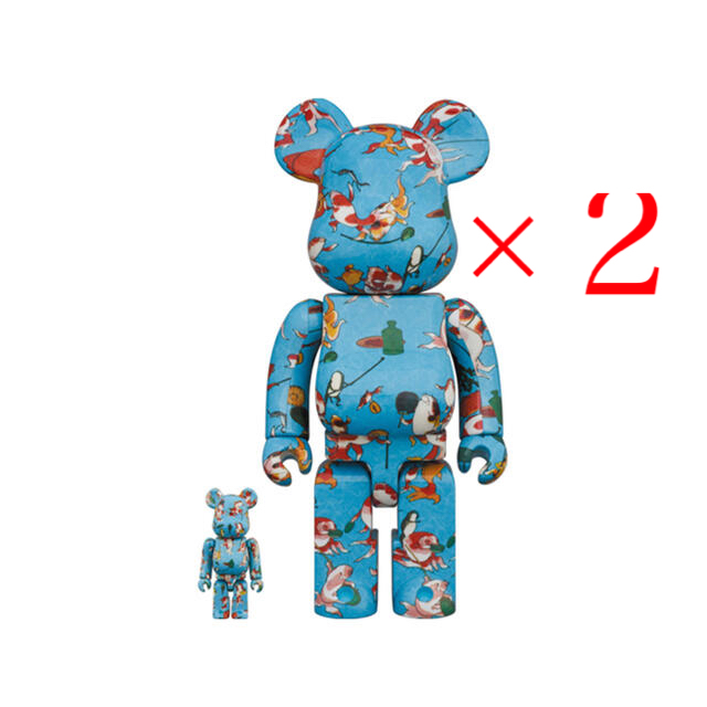 MEDICOM TOY(メディコムトイ)の2セット Be@rbrick 歌川国芳 金魚づくし 100% & 400% エンタメ/ホビーのフィギュア(その他)の商品写真