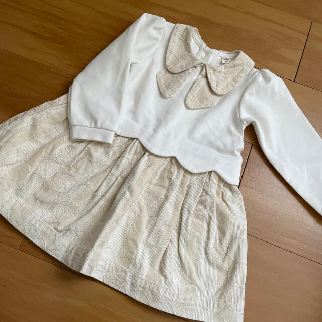 ワンピース 90 女の子 長袖　スカート　alc キッズ/ベビー/マタニティのキッズ服女の子用(90cm~)(ワンピース)の商品写真