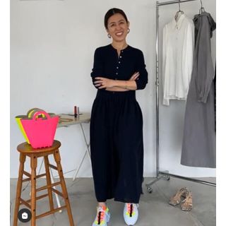 DEUXIEME CLASSE - 【未使用】大草直子着用 Curensology ボタンアキ ... 【未使用】大草直子着用 Curensology ボタンアキギャザーワンピース