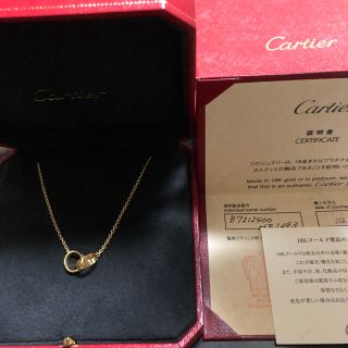 カルティエ(Cartier)のマカロン様専用  Cartier カルティエ ラブネックレス❤️K18YG✨(ネックレス)