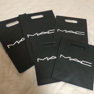 マック(MAC)のMAC ショッパー5枚セット ブランド 紙袋 サンローラン Dior ランコム(ショップ袋)