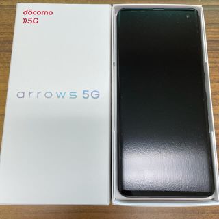 フジツウ(富士通)のarrows 5g ネイビーブラック　128gb simロック解除済(スマートフォン本体)