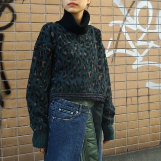 サカイ ニット/セーター(レディース)（レオパード）の通販 9点 | sacai ...