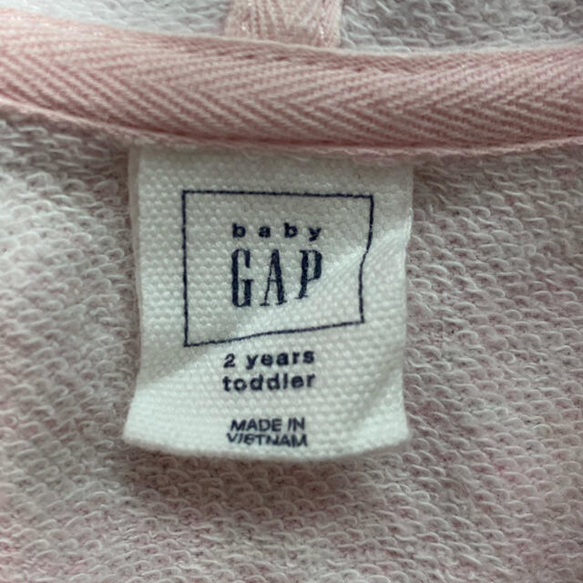 babyGAP(ベビーギャップ)のbaby GAP パーカー ピンク キッズ/ベビー/マタニティのキッズ服女の子用(90cm~)(ジャケット/上着)の商品写真