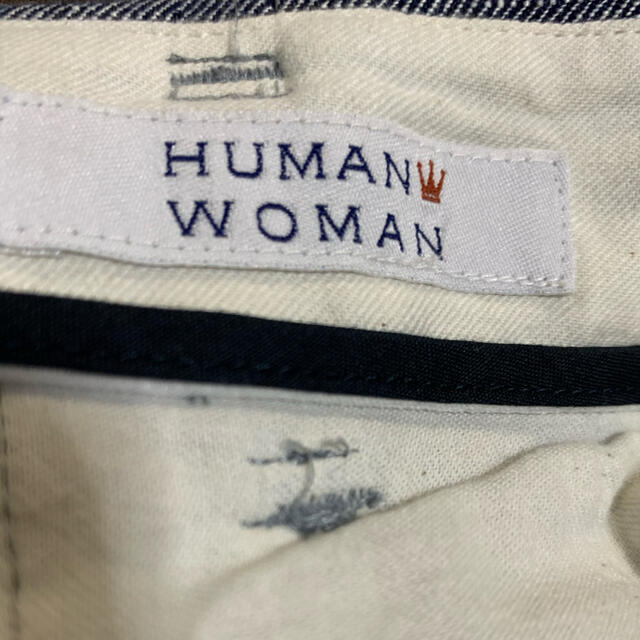 HUMAN WOMAN(ヒューマンウーマン)のHUMAN WOMAN  リネン　パンツ レディースのパンツ(カジュアルパンツ)の商品写真