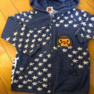 アベイシングエイプ(A BATHING APE)のマイロ君　薄手パーカー　110(ジャケット/上着)