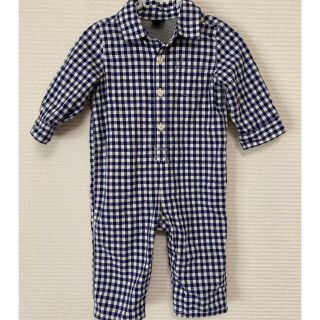 ベビーギャップ(babyGAP)のギャップ　ギンガムチェック　ロンパース(カバーオール)