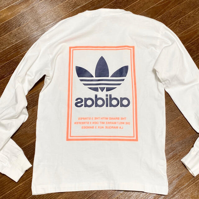 adidas(アディダス)のadidas アディダス　ロンT 白 メンズのトップス(Tシャツ/カットソー(七分/長袖))の商品写真