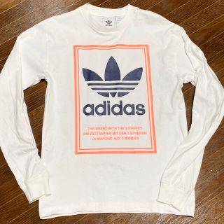 アディダス(adidas)のadidas アディダス　ロンT 白(Tシャツ/カットソー(七分/長袖))