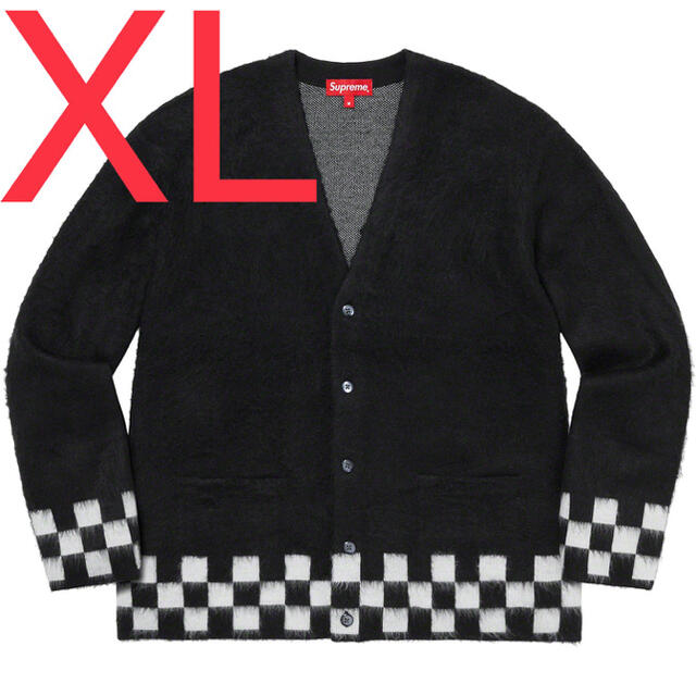 Supreme Brushed Checkerboard Cardigan XL