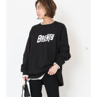 ドゥーズィエムクラス(DEUXIEME CLASSE)の【BRENTS SPORTSWEAR】ロゴ ロングTシャツ ホワイト(Tシャツ(長袖/七分))