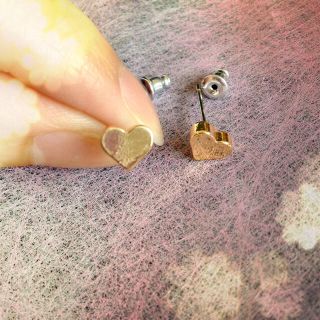 新品✨14K金メッキハートピアス(ピアス)