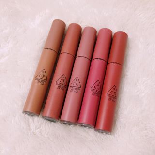 スリーシーイー(3ce)の3CE VELVET LIP TINT リップスティック5本(口紅)