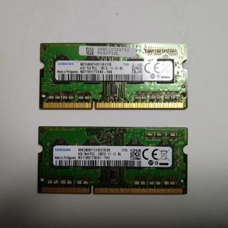 サムスン(SAMSUNG)のSamsung PC3L-12800S 4GB×2(8GB) ノート用(PCパーツ)