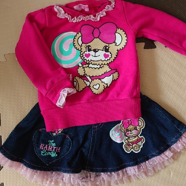 EARTHMAGIC(アースマジック)のアースマジック100 110 キッズ/ベビー/マタニティのキッズ服女の子用(90cm~)(スカート)の商品写真