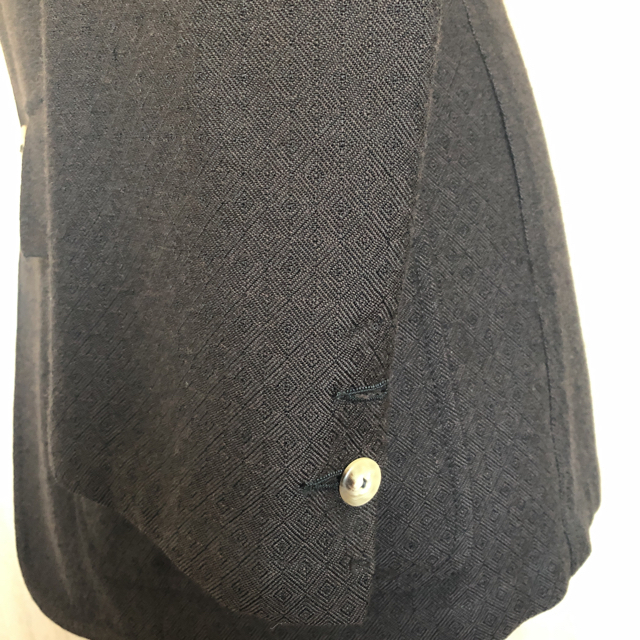 CAPPELLINIイタリア製ダークブラウンひし形柄テーラードジャケット メンズのジャケット/アウター(テーラードジャケット)の商品写真