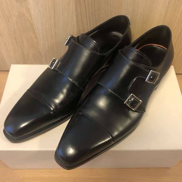 Santoni レザーダブルバックル