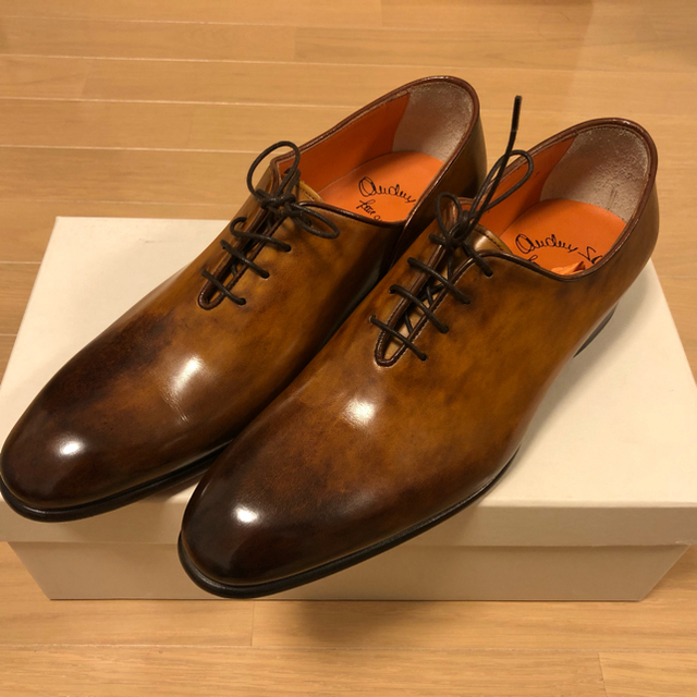 Santoni レザーレースアップシューズ