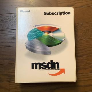 マイクロソフト(Microsoft)のmsdn subscription のCDケース(CD/DVD収納)
